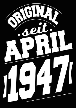 April 1947 77 Jahre