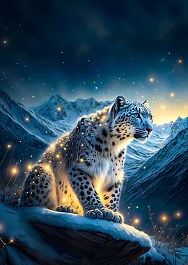 A snow leopard