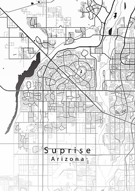 Suprise Arizona City Map