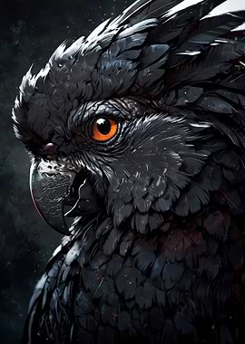 Black cockatoo Smile