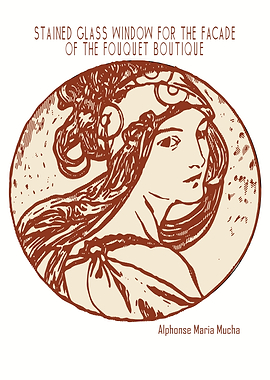 Stained glass window for t