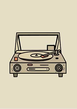 A classic record player
