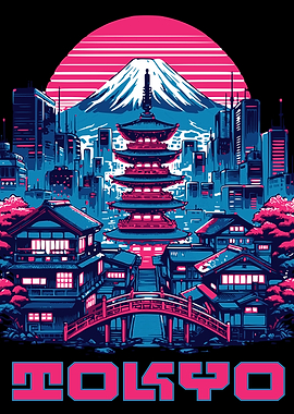 tokyo colorful pop art