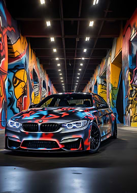 BMW M3 Graffiti car