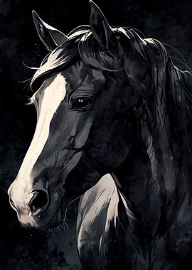 Black Horse Gaze