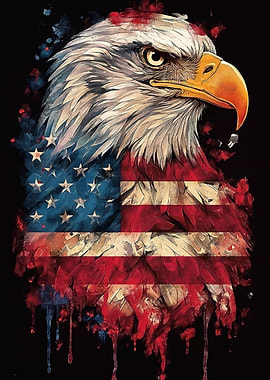 Eagle American Flag