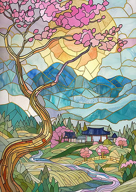 summer japan landscape