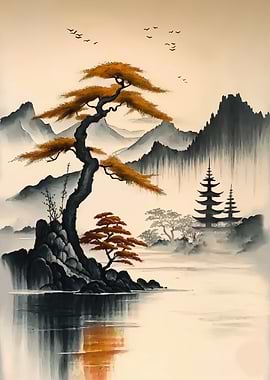 A Japanese tree Landscape