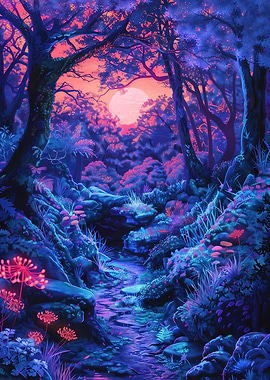 Mysterious Forest Glow