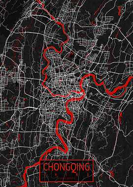 Chongqing Map Oriental