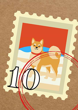 Shiba Inu Stamp