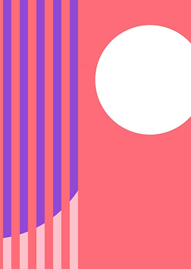 Pink Peach Bauhaus Minimal