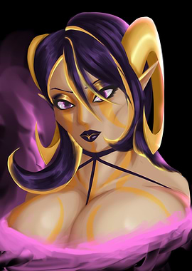 Succubus Portrait Painting