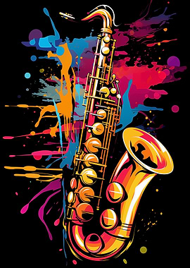 Saxophone Colorful