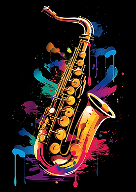 Saxophone Colorful