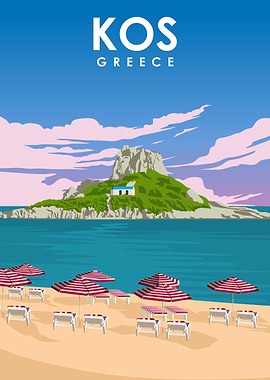 Kos Greece Beach Art