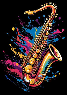 Saxophone Colorful