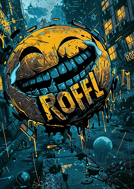 Cyberpunk ROFL Emoji