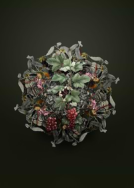 Redcurrant Plant Wreath