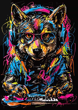 Wolf Headphone Music