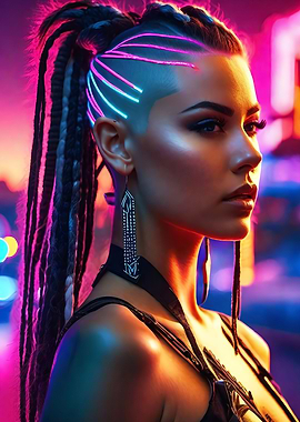 CYBERPUNK WARRIOR WOMAN 3