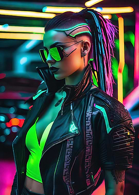 CYBERPUNK WARRIOR WOMAN 7