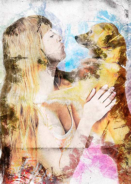 Human and Dog face to face