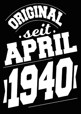 April 1940 84 Jahre