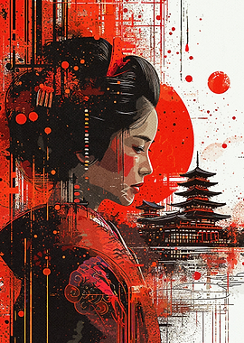 Geisha Paint Art