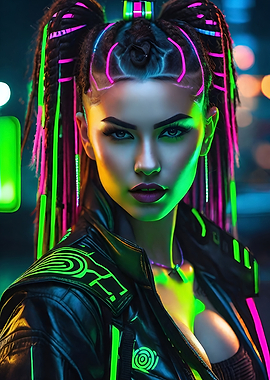 CYBERPUNK WARRIOR WOMAN 5