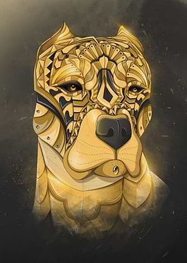 Golden American Bully Dog