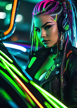 CYBERPUNK WARRIOR WOMAN 4