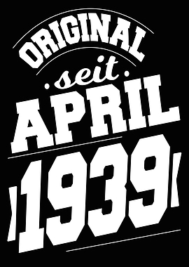 April 1939 85 Jahre