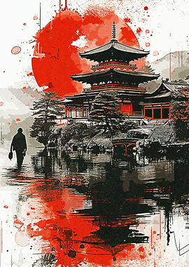 Japan Art Castle Paint