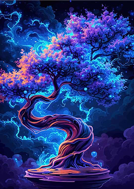 Tree Bonsai Neon