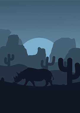 Rhino silhouette