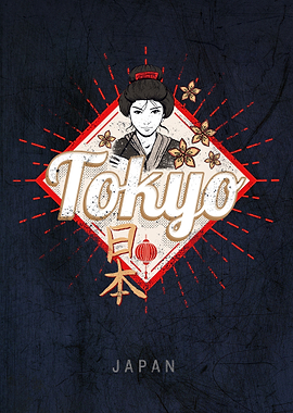 Tokyo Japan Vintage Design