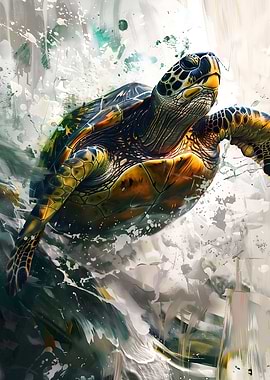Watercolor Sea Turtle