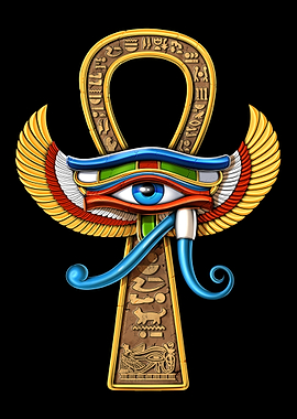 Egyptian Eye Of Horus Ankh