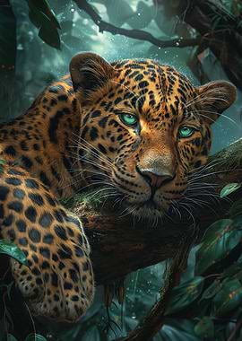 Tropical Jungle leopard