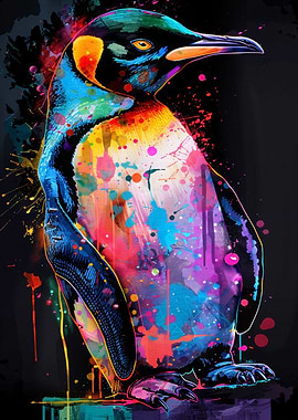 Penguin Animal Painting