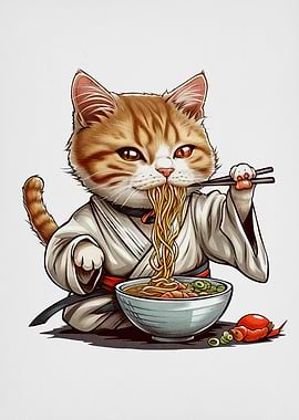 cat ramen japanese