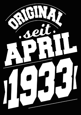 April 1933 91 Jahre