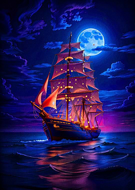 fantasy pirate ship
