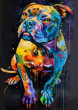Dog Popart Painting