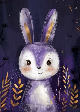 Cute Magical Bunny Artwork