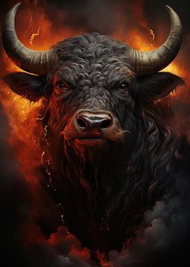 Angry bull