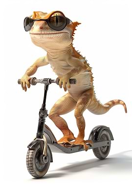 Crested Gecko Scooter