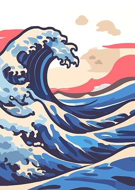 Cute Great Wave off Kanaga