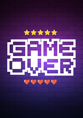Game Over Retro Arcade